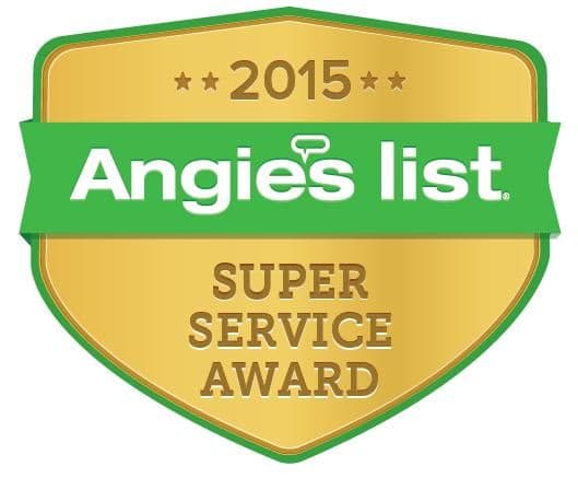 Angie's List 2015 Super Service Award badge